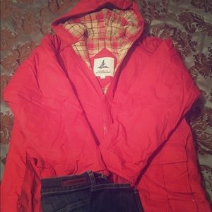 Cozy Red Raincoat
